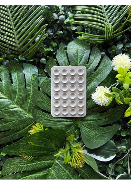 Gri silikon vantuzlu telefon tutucu, kaydırmaz ve yapışkanlı, pratik kullanım sağlar