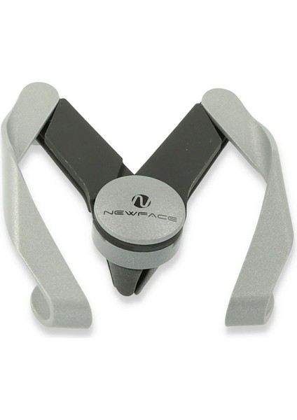 Gri renkli araç içi telefon tutucu, sağlam ve kullanışlı tasarım