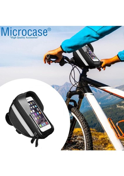 Su Geçirmez Bisiklet ve Motosiklet Telefon Çantası, Fermuarlı, Siyah Renk modelleri
