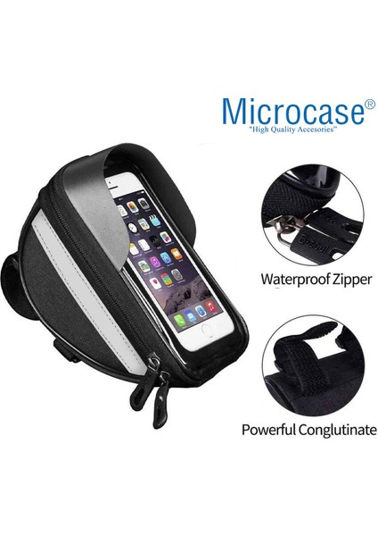 Su Geçirmez Bisiklet ve Motosiklet Telefon Çantası, Fermuarlı, Siyah Renk fırsatları