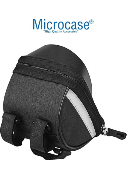 Su Geçirmez Bisiklet ve Motosiklet Telefon Çantası, Fermuarlı, Siyah Renk