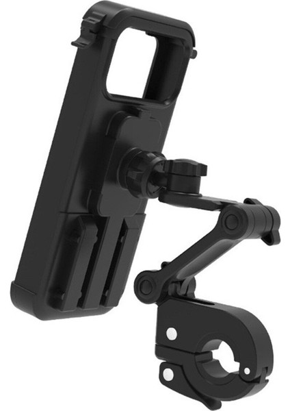 Su geçirmez bisiklet ve motosiklet telefon tutucu, siyah, dayanıklı, kolay montaj modelleri