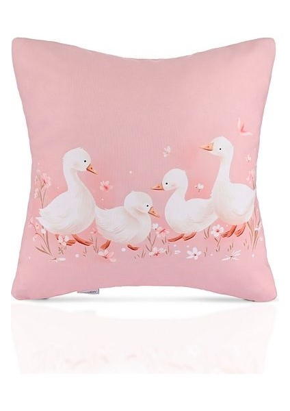 Blush Parade Pembe Ördekli Çocuk Kırlent Kılıfı – 43X43CM fiyatları