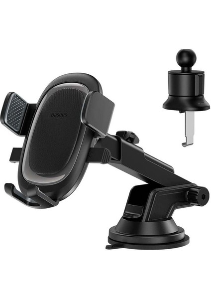 Şık Siyah Araç Telefon Tutucu, Güçlü ve Güvenli Tutma Özelliği, 2 Yıl Garanti