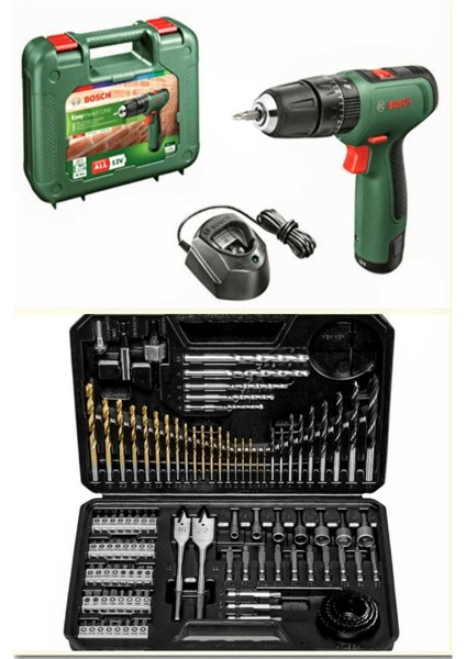 Easyımpact 1200(TEK Akü) Akülü Darbeli Delme & Vidalama Makinesi ve 103 Parça Uç Set