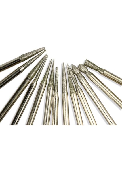 Elmas Freze Taşlama Iğne Zımpara 20LI Set 2.35MM 3mm Dremel Hobi indirimleri