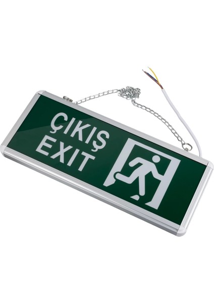 3W Tek Yön Acil Çıkış Yönlendirme Tabelası - Lambası (38X30X36MM) (4172)