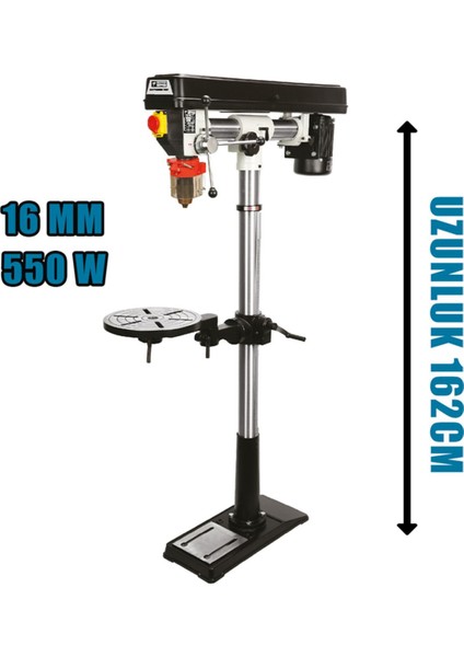 Catpower CAT7227 Radyalli Sütunlu Matkap 16 mm 550W