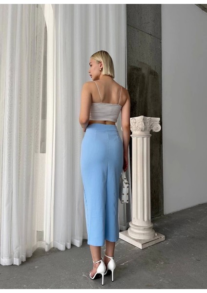 Uzun Düğmeli Etek modelleri