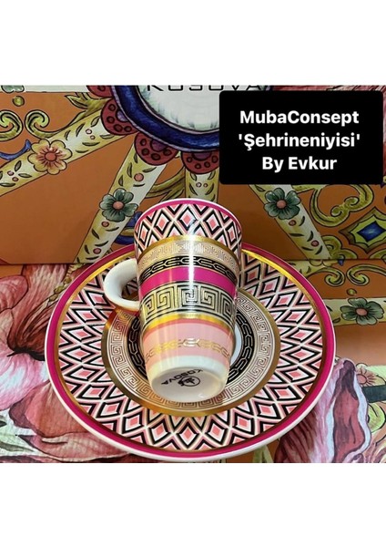 Renkli ayaklı kahve fincanı takımı, 6 kişilik, 12+ parça, şık ve kullanışlı fırsatları