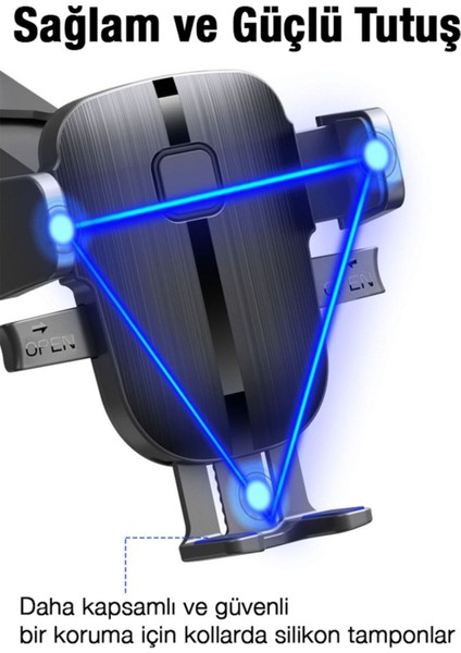 B073 Araç Içi Havalandırma Telefon Tutucu Siyah indirimleri