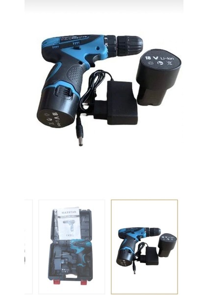 Maxstar 18V Çift Akülü Şarjlı Çift Akülü Darbesiz Şarjlı Matkap 18V fiyatları