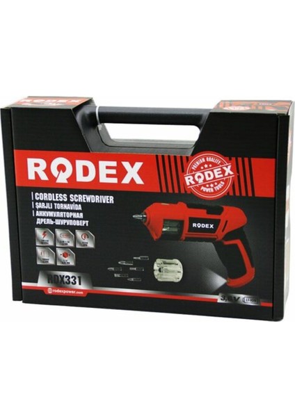 Şarjörlü Model 12PCS Bits Uç Şarjlı Vidalama- Tornavida Rpm 2303.6V DC-1.5A Li-Ion1/4 Inç (4928)