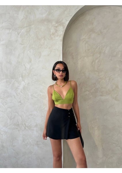 Kuş Gözü Şort Etek S25819 modelleri