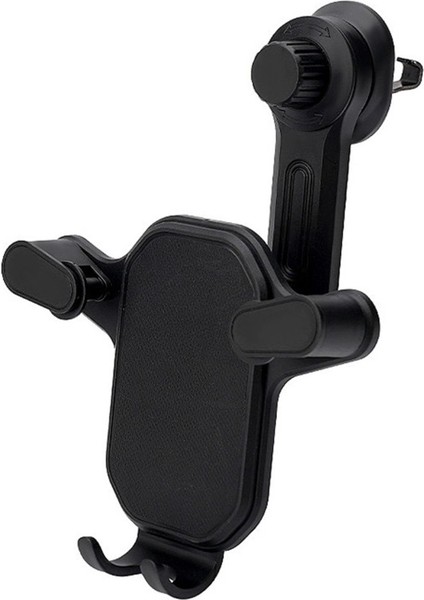 Araç içi havalandırma telefonu tutucu, pratik ve şık siyah renk seçeneği
