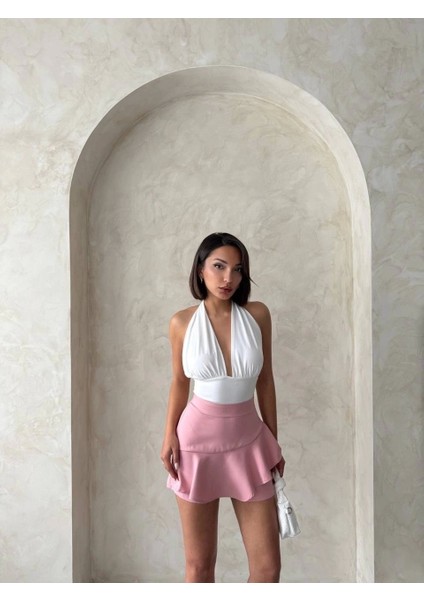 Valonlu Fırfırlı Şort S24683 fırsatları