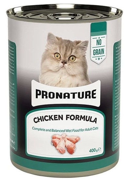 Tahılsız Tavuklu Ezme Yetişkin Konserve Kedi Maması 400