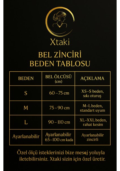 Xtaki Gümüş Bel Zinciri – Taşlı Bel Zinciri - Vücut Zinciri, Plaj Takısı, Deniz Kabuklu Vücut Kolyesi , Bel Kolyesi