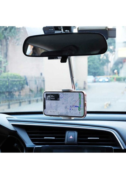 Pratik Siyah Telefon Tutucu, Güvenli ve Kullanışlı Dikiz Aynası Aksesuarı fırsatları