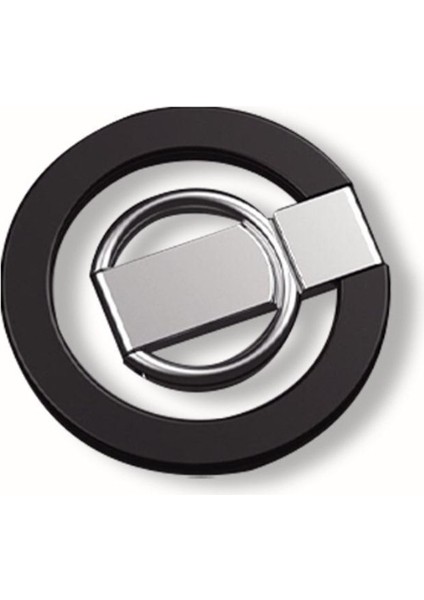 Taşınabilir mıknatıslı telefon tutucu, masaüstü, şık siyah renk modelleri