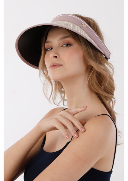 Kazayağı Desenli Siperli Ayarlanabilir Hasır Şapka modelleri