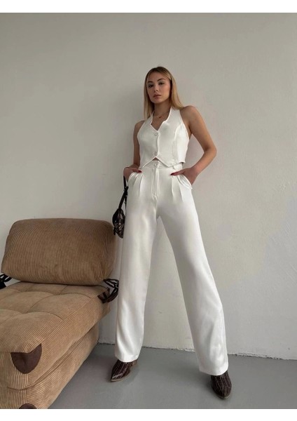 Palazzo Pantolon Beyaz S23211 fırsatları