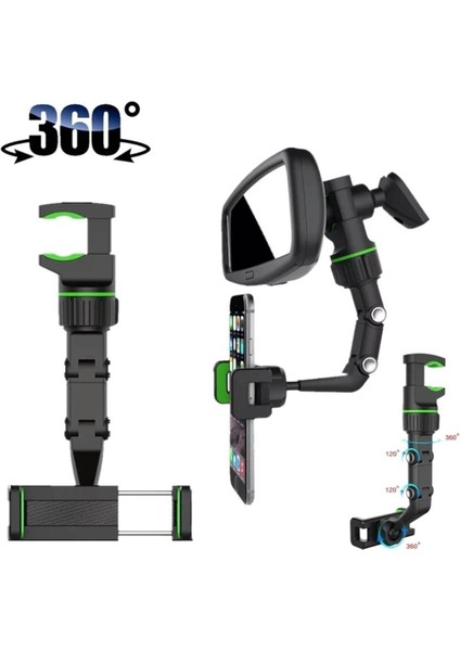 Dikiz Aynası Telefon Tutucu Araç Içi 360 Derece Dönebilen Telefon Tutucu fırsatları