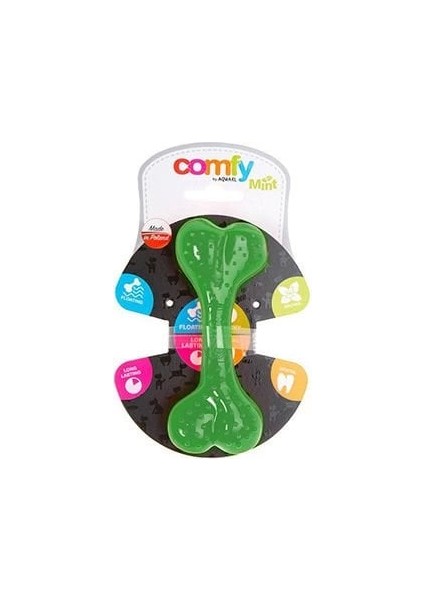 Comfy Dental Naneli Diş Kaşıyıcı Köpek Kemik Oyuncağı Yeşi