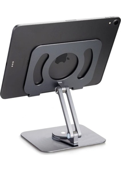 360° Dönen Metal Tablet Tutucu, Şık Gri Tasarım, Dayanıklı ve Güvenilir, 1 Yıl Garanti fiyatları
