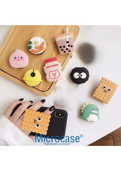 3D tasarımlı bej el tutucu, telefon tutacağı, akrobat, 6 ay garanti, şık ve kullanışlı modelleri