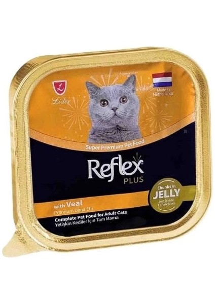 Jöle Içinde Parça Dana Etli Yetişkin Konserve Kedi Ma