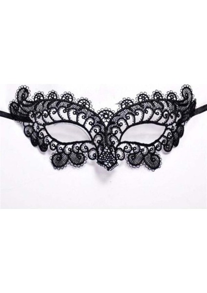 Çok Renkli Siyah Dantel Şık Balo ve Parti Maskesi, 10'lu Paket, Zarif ve Güvenilir
