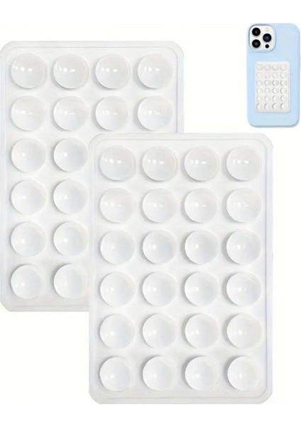 Renkli Silikon Telefon Tutucu, 24'lü Paket, Yapışkanlı, Vantuzlu, Çok Renkli fiyatları