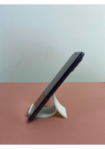 Beyaz 3D Tasarımlı 2'li Telefon Tutucu, Şık ve Kullanışlı Akrobat Tasarım, Gri Renk modelleri