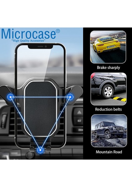 360 Derece Dönebilir Araç Içi Izgaralıktan Otomatik Kavramalı Metal Kelepçeli Telefon Tutucu -AL373 fiyatları