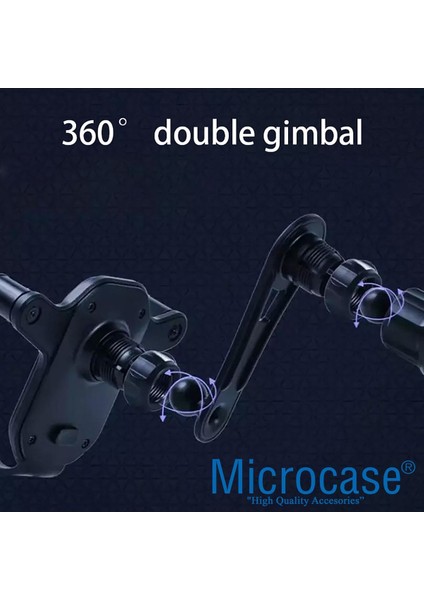 360 Derece Dönebilir Araç Içi Izgaralıktan Otomatik Kavramalı Metal Kelepçeli Telefon Tutucu -AL373 fırsatları