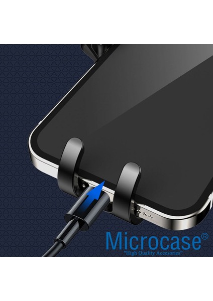 360 Derece Dönebilir Araç Içi Izgaralıktan Otomatik Kavramalı Metal Kelepçeli Telefon Tutucu -AL373