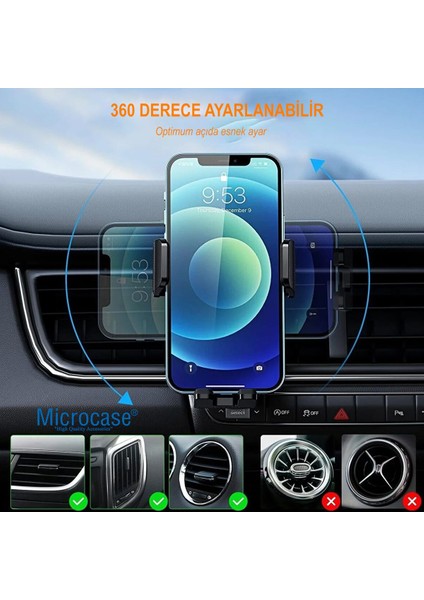 Araç içi vantuzlu telefon tutucu, 360° hareketli, mıknatıslı, şık siyah renk fırsatları