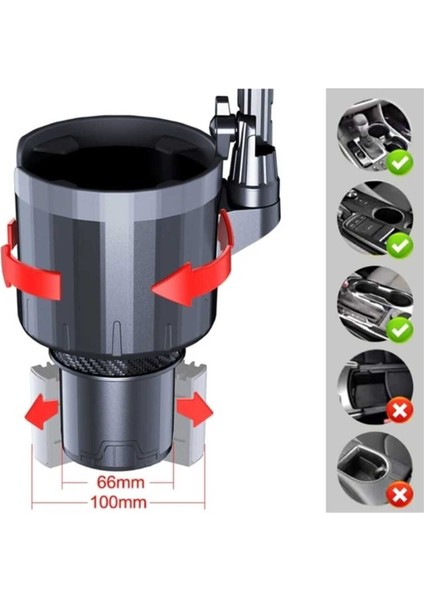 2in1 Araç Telefon Tutucu Araç Içi Içecek Telefon Tutucu Araba Bardaklık Telefon Tutacağı fiyatları