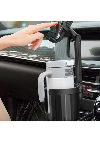 2in1 Araç Telefon Tutucu Araç Içi Içecek Telefon Tutucu Araba Bardaklık Telefon Tutacağı