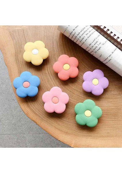 Popsocket Sevimli Çiçekler Desenli Telefon Tutacağı Sert Yüzey Yapışkanlı Parmak Tutucu modelleri