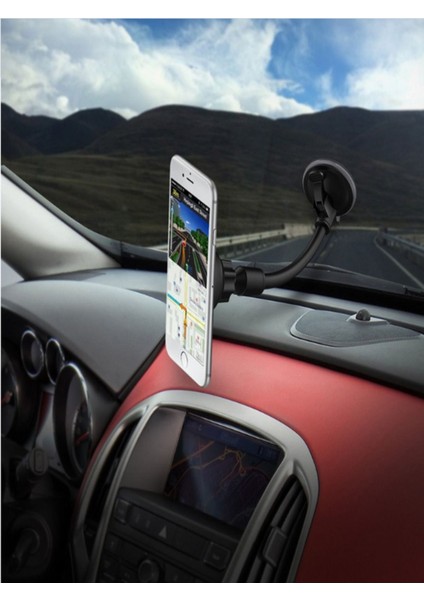 Esnek araç içi telefon tutucu, vantuzlu, ayarlanabilir, siyah, güçlü ve kullanışlı fiyatları