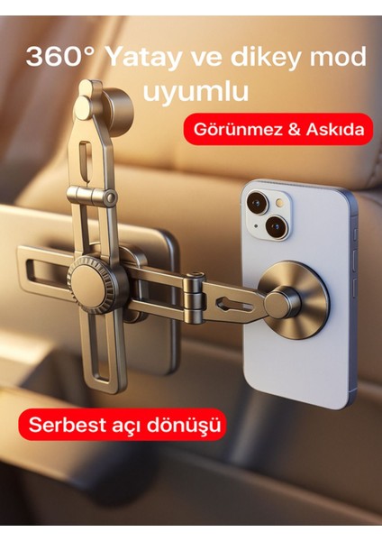 Raylı manyetik telefon tutucu, ev, ofis ve araç için katlanabilir ve güçlü, gri renk fiyatları