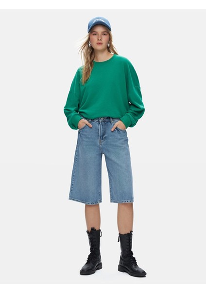 Lexıne Baggy Jean Bermuda