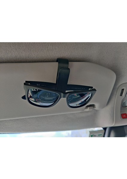 Şık Siyah Gözlük Klipsi, Pratik ve Dayanıklı Telefon Tutucu