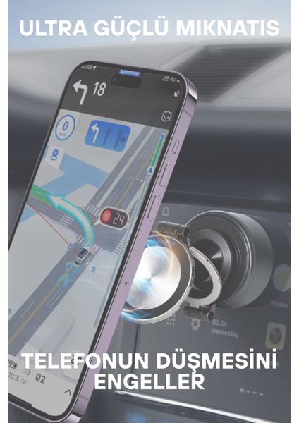 Güçlü mıknatıslı vantuzlu telefon tutucu, her zemine uyum sağlar, şık ve pratik kullanım modelleri
