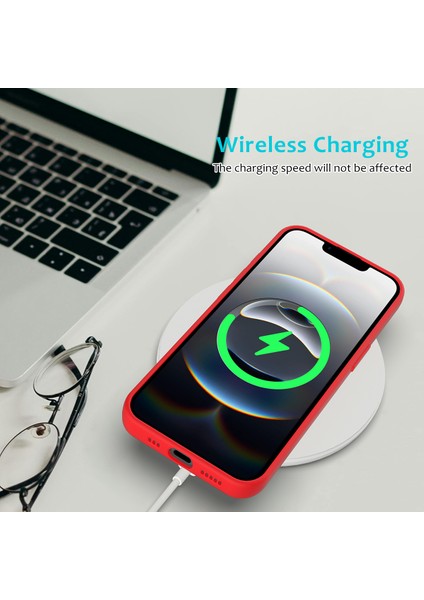 iPhone 16E Kılıfı Için Düşmeye Dayanıklı Sıvı Silikon Yumuşak Astarlı Arka Telefon Kılıfı-Kırmızı (Yurt Dışından) indirimleri