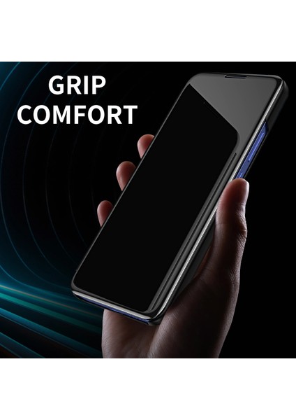 iPhone 16E Kılıf Görünüm Penceresi Standı Deri Kapaklı Telefon Kılıfı-Siyah (Yurt Dışından)
