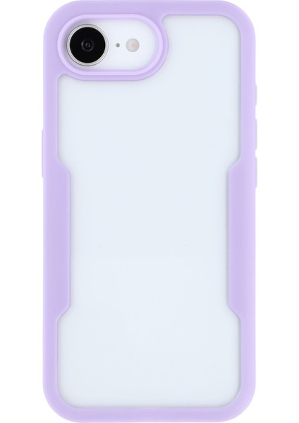 iPhone 16E Kılıfı Akrilik+Tpu Şeffaf Telefon Kılıfı Pet Ekran Filmi-Mor (Yurt Dışından) fiyatları