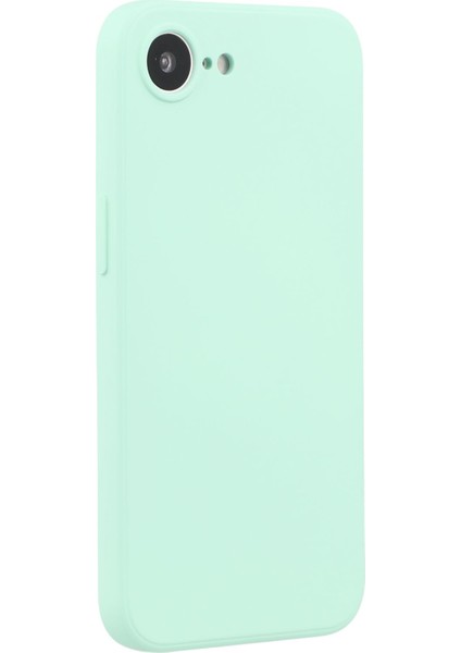 iPhone 16E Kılıf Tpu Arka Yumuşak Çizilmez Fiber Astar Telefon Kılıfı-Bebek Mavisi (Yurt Dışından)